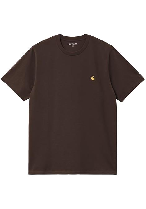 ss chase t-shirt man tobacco CARHARTT WIP | I02639100W.XX